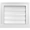 Ekena Millwork Vertical Surface Mount PVC Gable Vent: Functional, w/ 2"W x 2"P Brickmould Sill Frame, 16"W x 14"H GVPVE16X1403SF - alternate 1